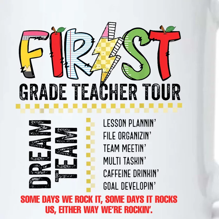 First Grade Teacher 1st Grade Teacher Life Back To School Black Color Changing Mug