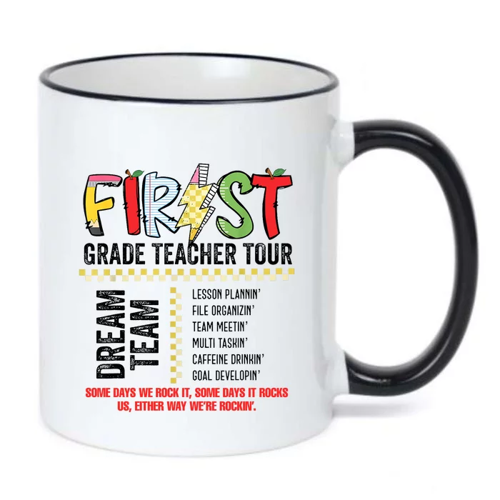 First Grade Teacher 1st Grade Teacher Life Back To School Black Color Changing Mug