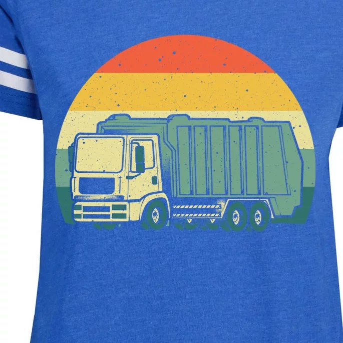 Funny Garbage Truck Design For Kids Men Women Trash Truck Gift Enza Ladies Jersey Football T-Shirt