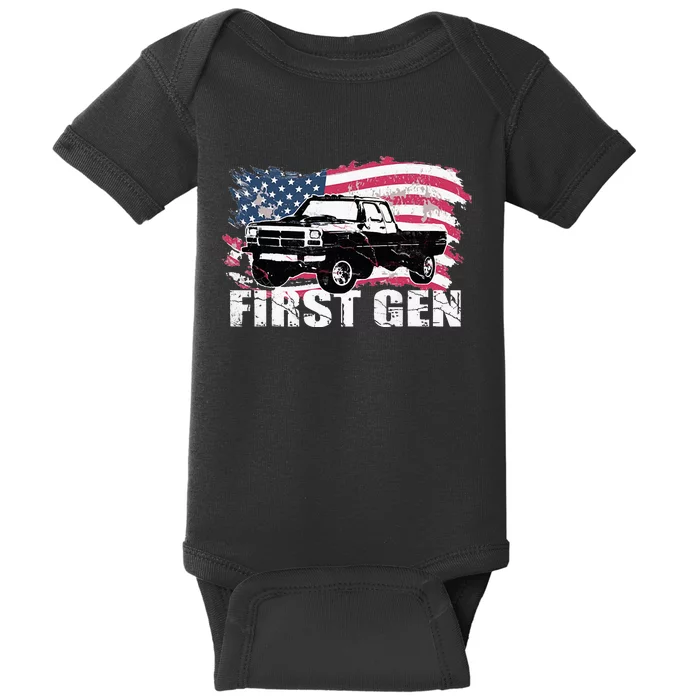 First Gen Truck Squarebody First Generation Baby Bodysuit