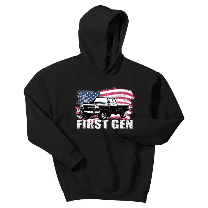 First Gen Truck Squarebody First Generation Kids Hoodie