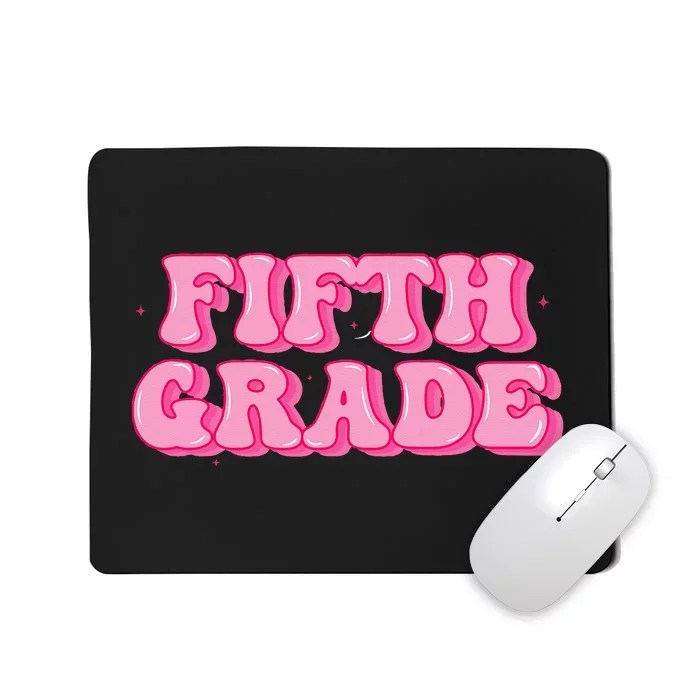 Fifth Grade Teacher Retro Vintage 5th Grade Teacher Team Mousepad