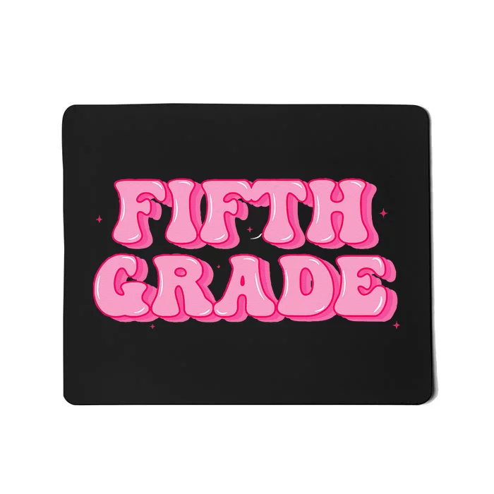 Fifth Grade Teacher Retro Vintage 5th Grade Teacher Team Mousepad