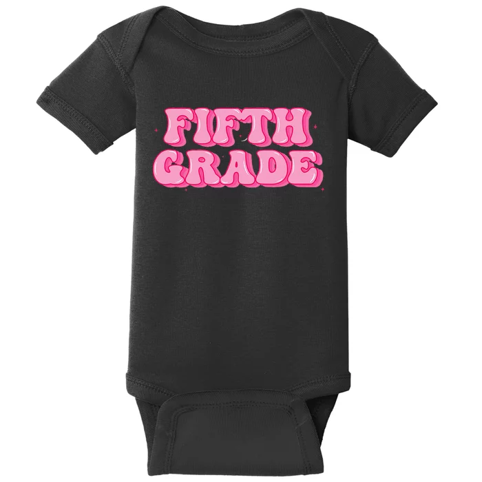 Fifth Grade Teacher Retro Vintage 5th Grade Teacher Team Baby Bodysuit