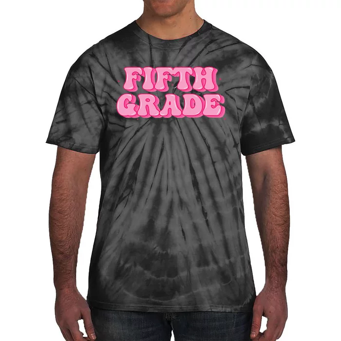 Fifth Grade Teacher Retro Vintage 5th Grade Teacher Team Tie-Dye T-Shirt