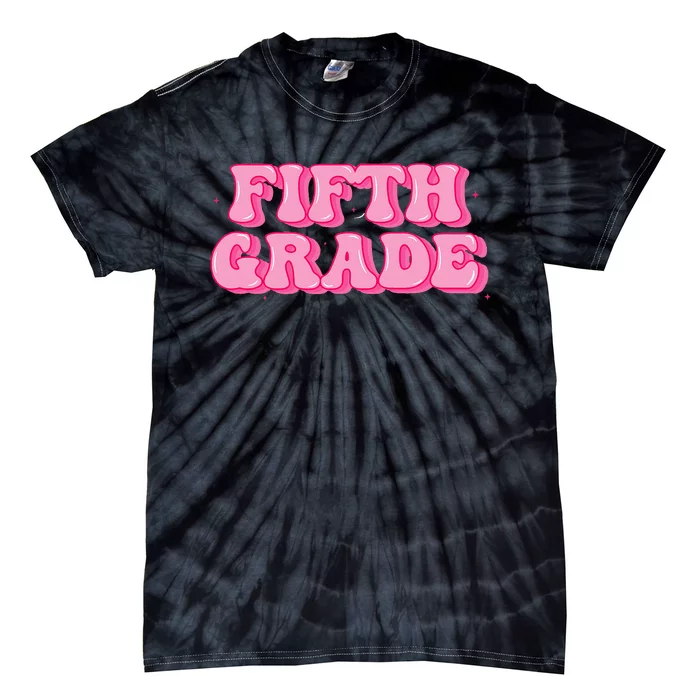 Fifth Grade Teacher Retro Vintage 5th Grade Teacher Team Tie-Dye T-Shirt