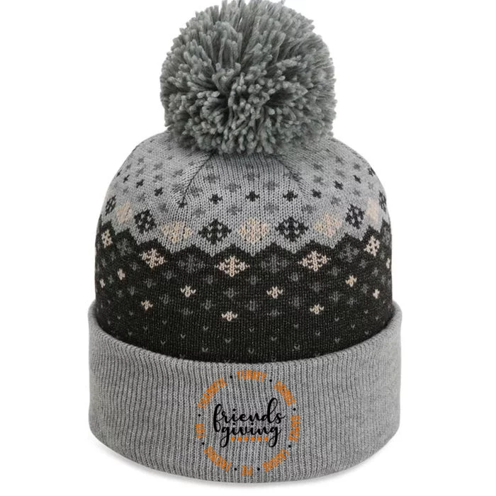 Friends Giving Thanksgiving Festive Holiday Gift The Baniff Cuffed Pom Beanie