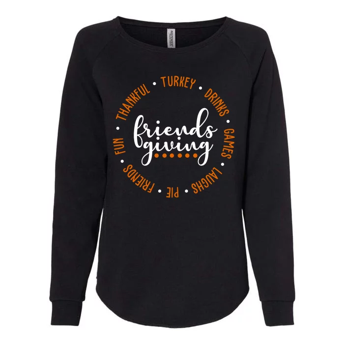 Friends Giving Thanksgiving Festive Holiday Gift Womens California Wash Sweatshirt