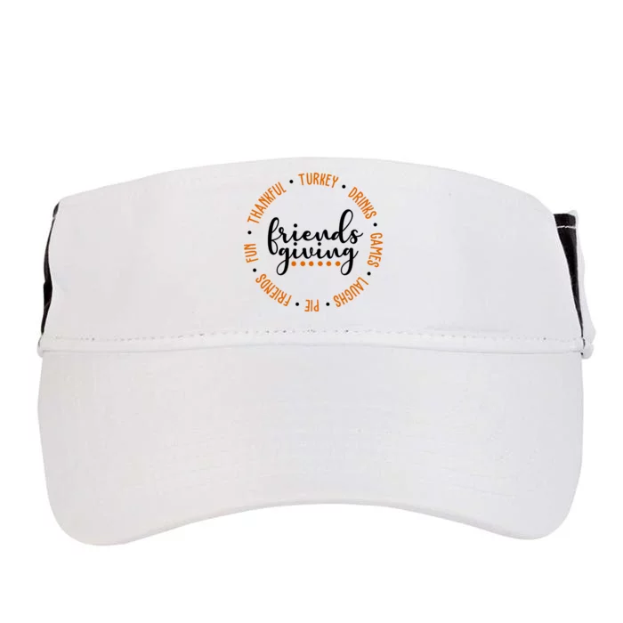 Friends Giving Thanksgiving Festive Holiday Gift Adult Drive Performance Visor