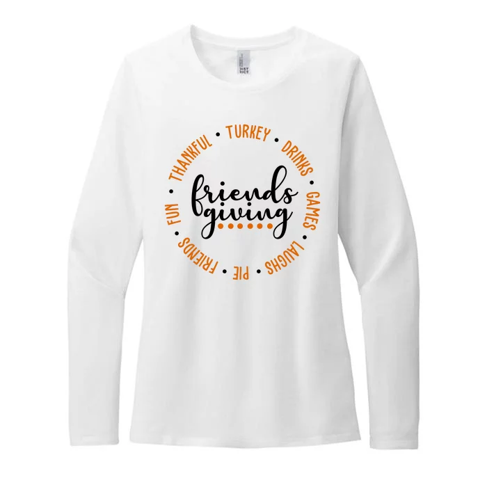 Friends Giving Thanksgiving Festive Holiday Gift Womens CVC Long Sleeve Shirt