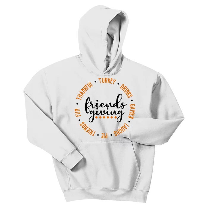 Friends Giving Thanksgiving Festive Holiday Gift Kids Hoodie