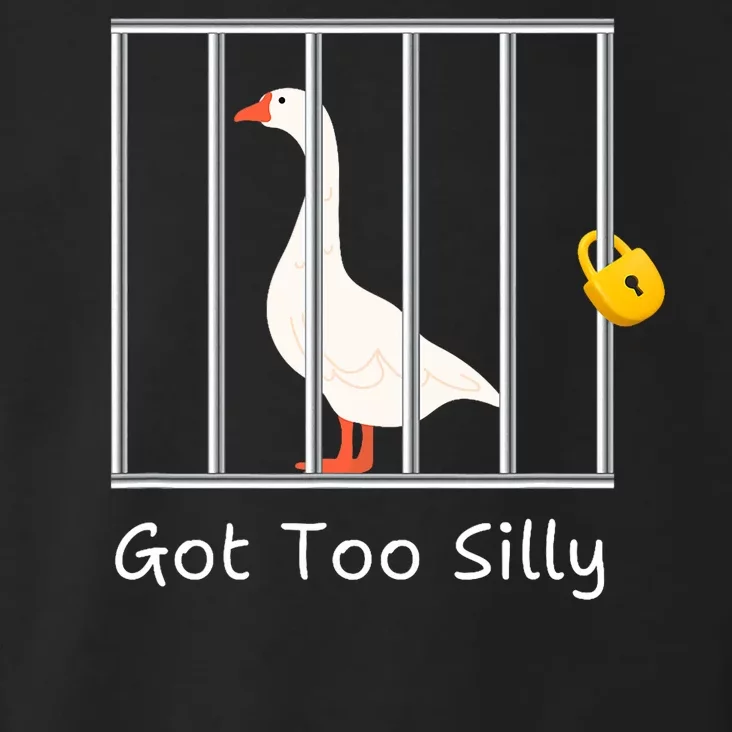 Funny Got Too Silly Silly Goose Toddler Hoodie