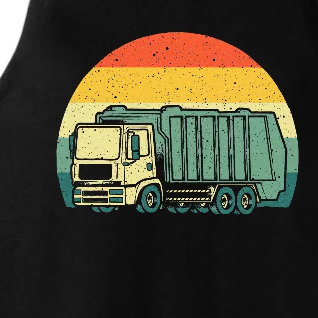 Funny Garbage Truck Design For Kids Men Women Trash Truck Ladies Tri-Blend Wicking Tank