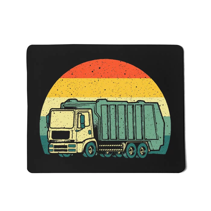 Funny Garbage Truck Design For Kids Men Women Trash Truck Mousepad