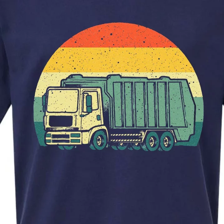 Funny Garbage Truck Design For Kids Men Women Trash Truck Sueded Cloud Jersey T-Shirt