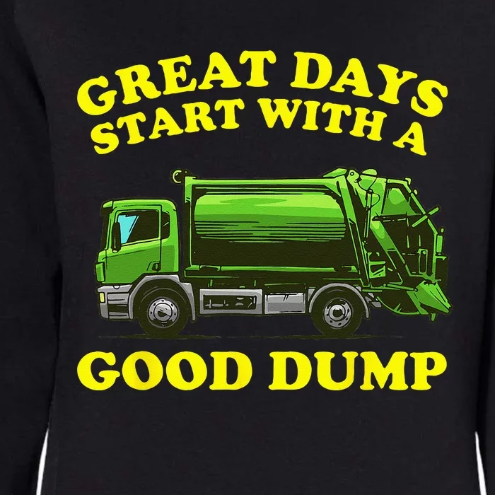 Funny Garbage Truck Design Kids Men Women Dump Trash Trucks Womens California Wash Sweatshirt