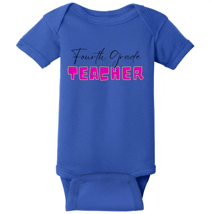 Fourth Grade Teacher Funny Gift Baby Bodysuit