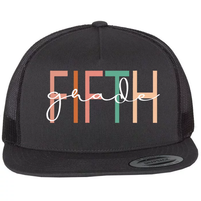 Fifth Grade Teacher Team 5th Grade Squad Flat Bill Trucker Hat