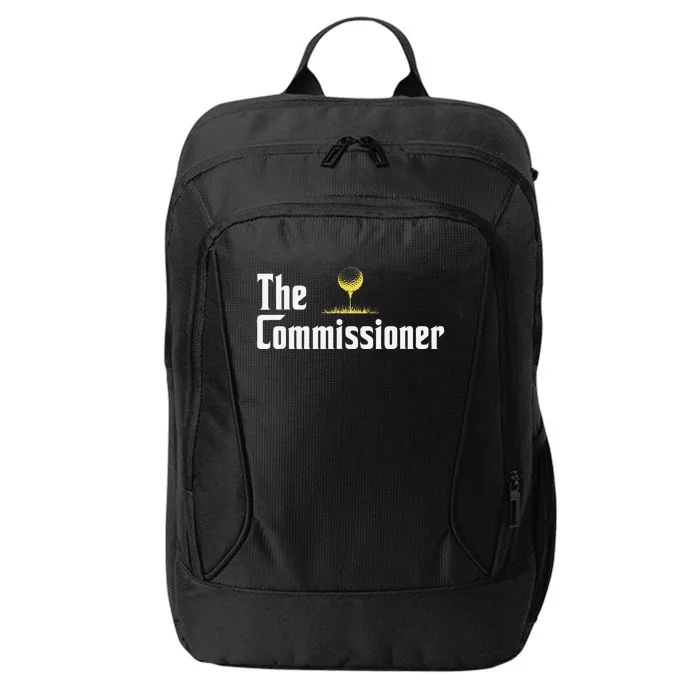 Funny Golfer The Commissioner Golf League Golfing City Backpack