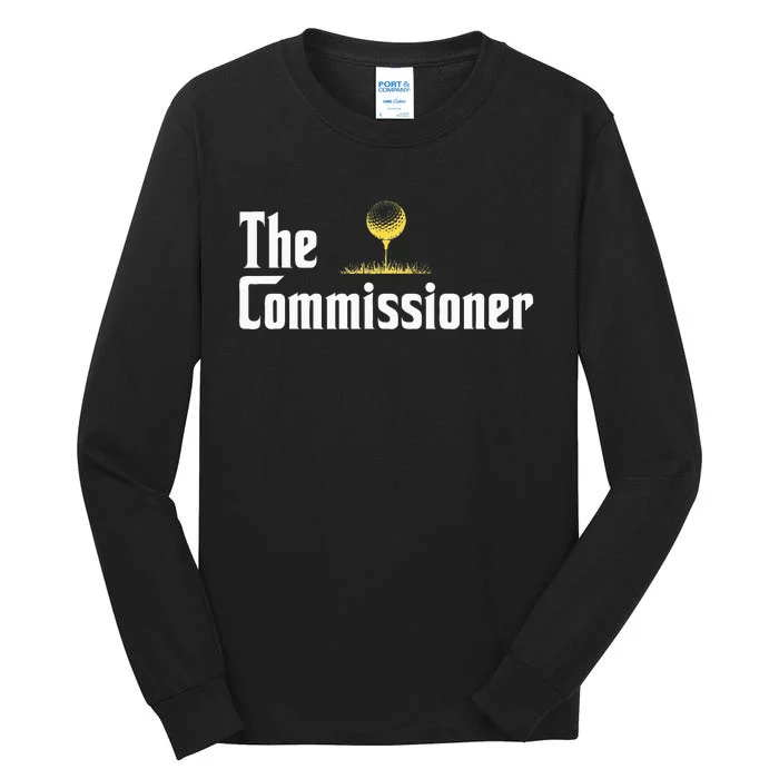 Funny Golfer The Commissioner Golf League Golfing Tall Long Sleeve T-Shirt