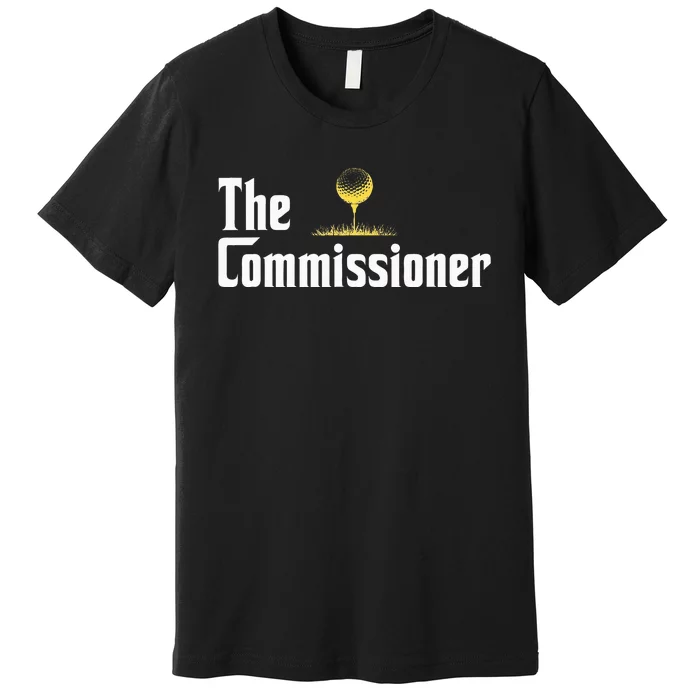 Funny Golfer The Commissioner Golf League Golfing Premium T-Shirt