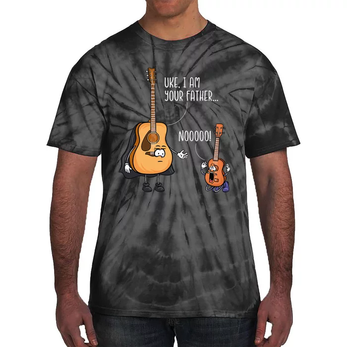 Funny Guitar Ukelele Uke I Am Your Father Musician Music Tie-Dye T-Shirt