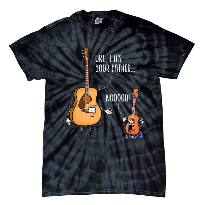 Funny Guitar Ukelele Uke I Am Your Father Musician Music Tie-Dye T-Shirt