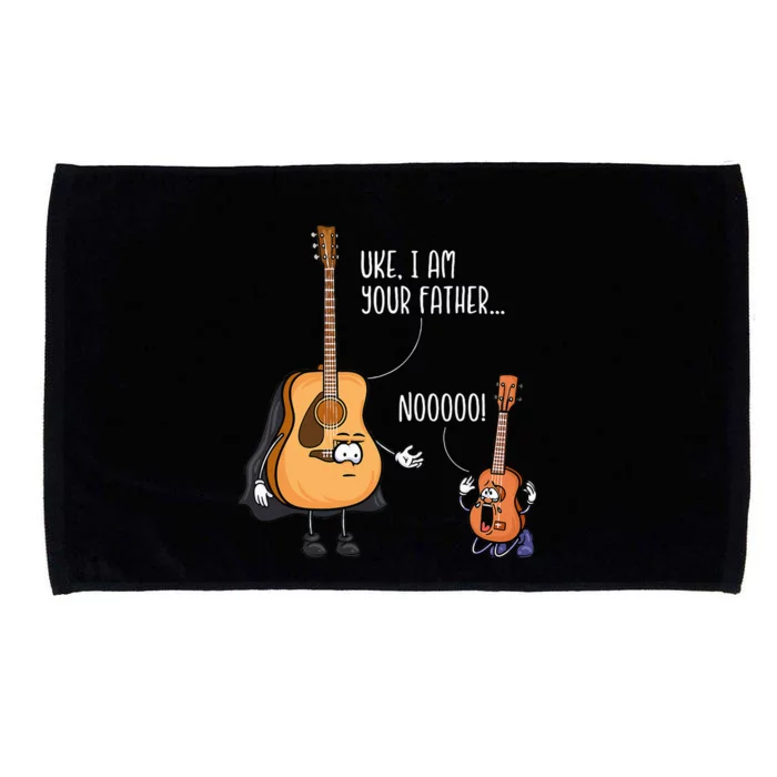 Funny Guitar Ukelele Uke I Am Your Father Musician Music Microfiber Hand Towel