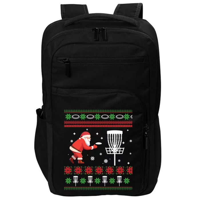 Frisbee Golf Ugly Christmas Gift Impact Tech Backpack