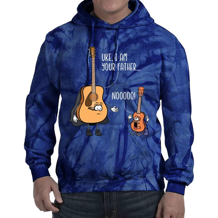 Funny Guitar Ukelele Uke I Am Your Father Musician Music Tie Dye Hoodie