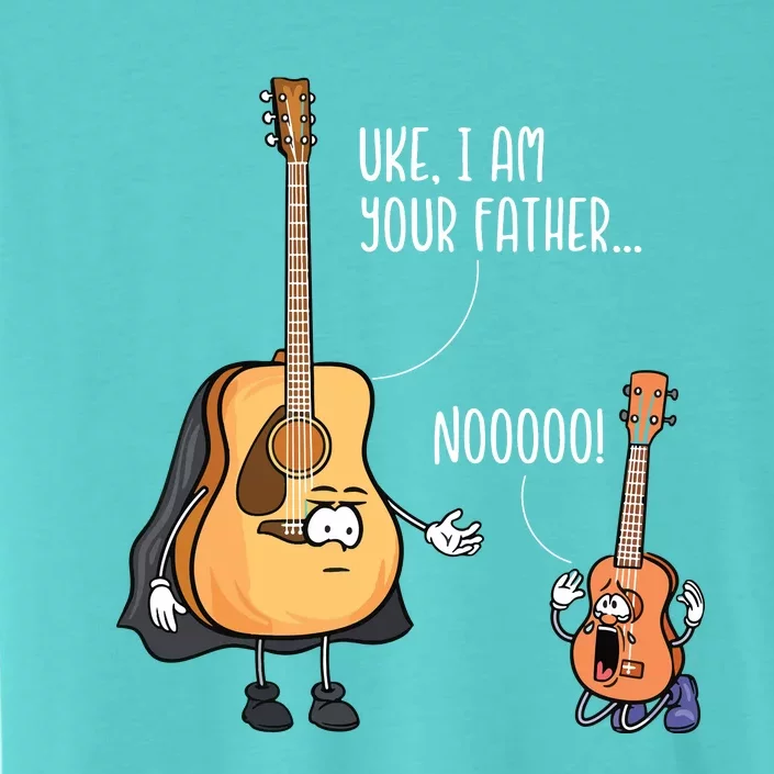 Funny Guitar Ukelele Uke I Am Your Father Musician Music ChromaSoft Performance T-Shirt