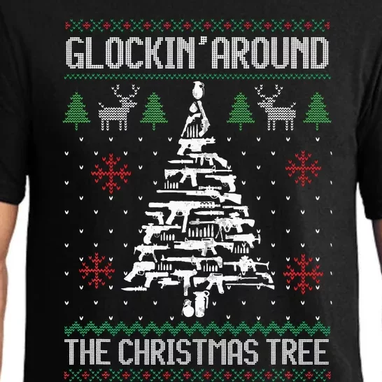 Funny Guns Ugly Christmas Sweaters for Gun Lovers Pajama Set