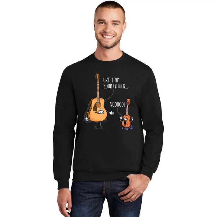 Funny Guitar Ukelele Uke I Am Your Father Musician Music Tall Sweatshirt