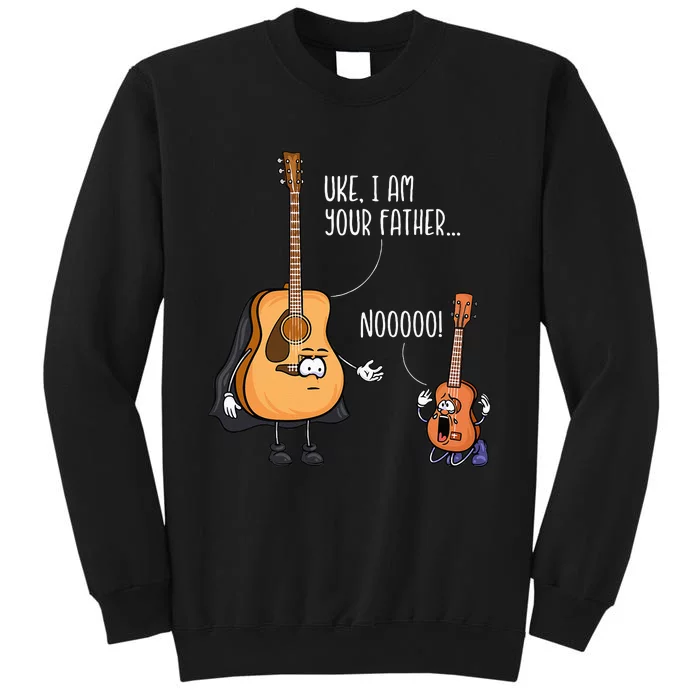 Funny Guitar Ukelele Uke I Am Your Father Musician Music Tall Sweatshirt