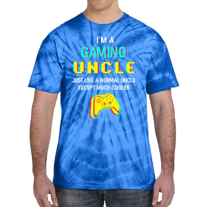 Funny Gaming Uncle Video Gamer Uncle Cool Gift Tie-Dye T-Shirt