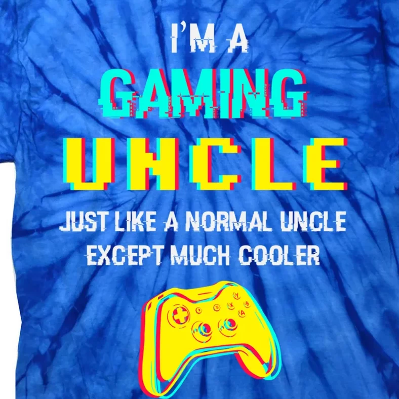 Funny Gaming Uncle Video Gamer Uncle Cool Gift Tie-Dye T-Shirt