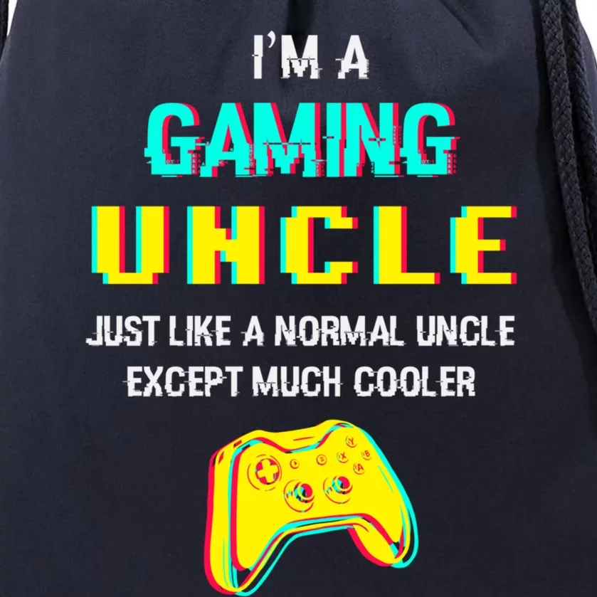 Funny Gaming Uncle Video Gamer Uncle Cool Gift Drawstring Bag