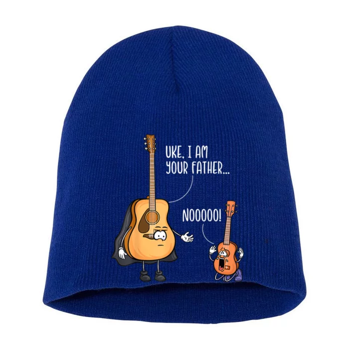 Funny Guitar , Ukelele , Uke I Am Your Father Short Acrylic Beanie