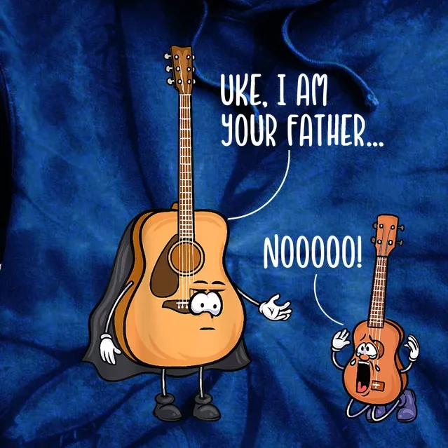 Funny Guitar , Ukelele , Uke I Am Your Father Tie Dye Hoodie