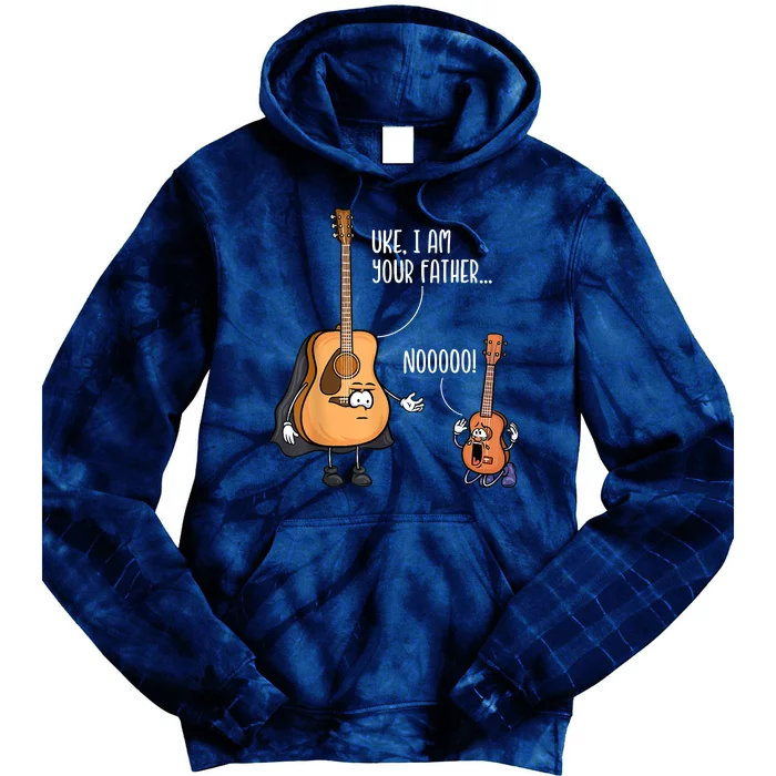 Funny Guitar , Ukelele , Uke I Am Your Father Tie Dye Hoodie