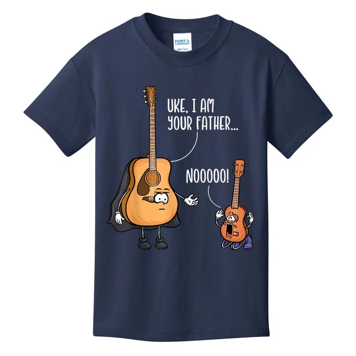 Funny Guitar , Ukelele , Uke I Am Your Father Kids T-Shirt