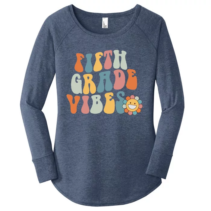 Fifth Grade Vibes 5th Grade Team Retro 1st Day Of School Women's Perfect Tri Tunic Long Sleeve Shirt