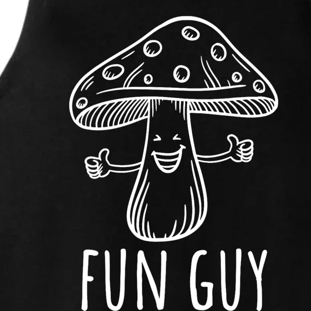 Fun Guy Vegetarian Fungi Funny Food Pun Funny Mushroom Ladies Tri-Blend Wicking Tank