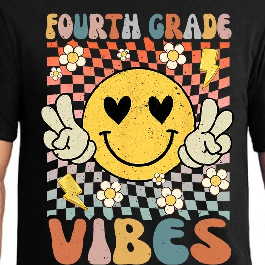 Fourth Grade Vibes 4th Grade Retro Teacher 1st Day Of School Pajama Set