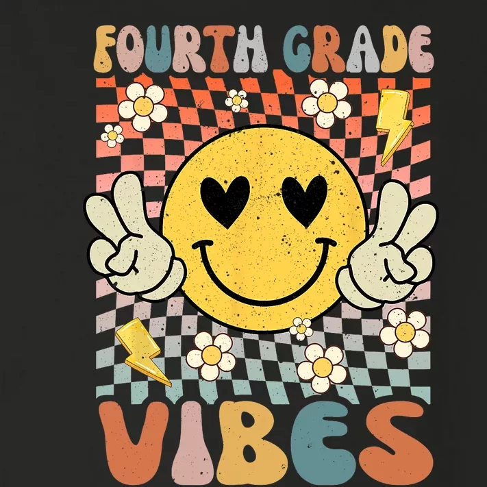 Fourth Grade Vibes 4th Grade Retro Teacher 1st Day Of School Toddler Long Sleeve Shirt