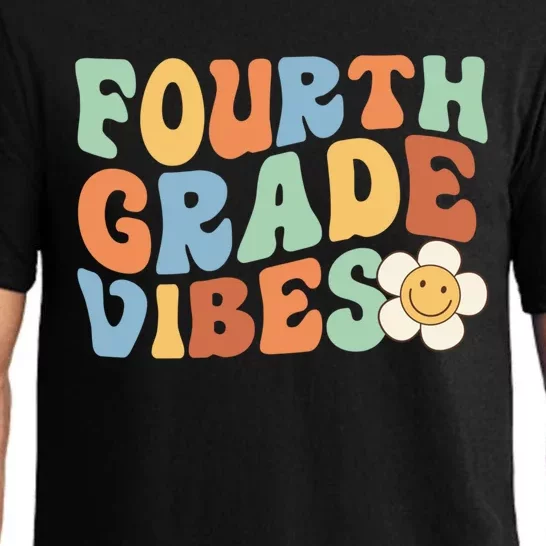 Fourth Grade Vibes 4Th Grade Groovy First Day Of School Gift Pajama Set