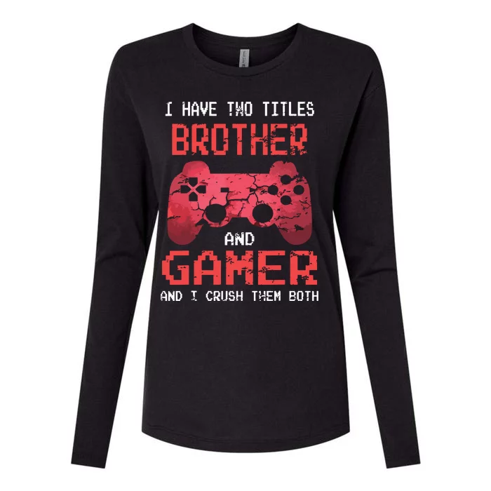 Funny Gamer Vintage Video Games For Boy Brother Son Womens Cotton Relaxed Long Sleeve T-Shirt