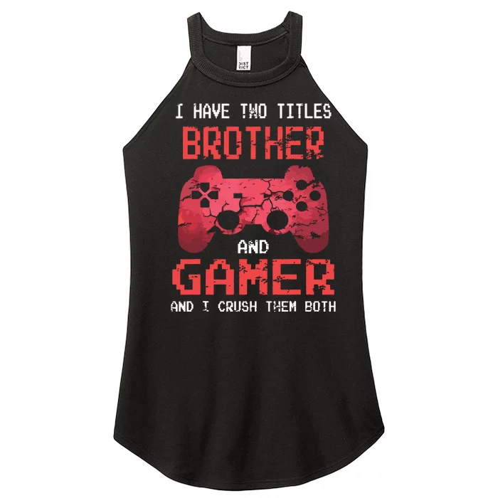 Funny Gamer Vintage Video Games For Boy Brother Son Women’s Perfect Tri Rocker Tank