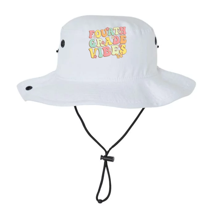 Fourth Grade Vibes Hello Team 4th Grade Teacher Kids Retro Legacy Cool Fit Booney Bucket Hat