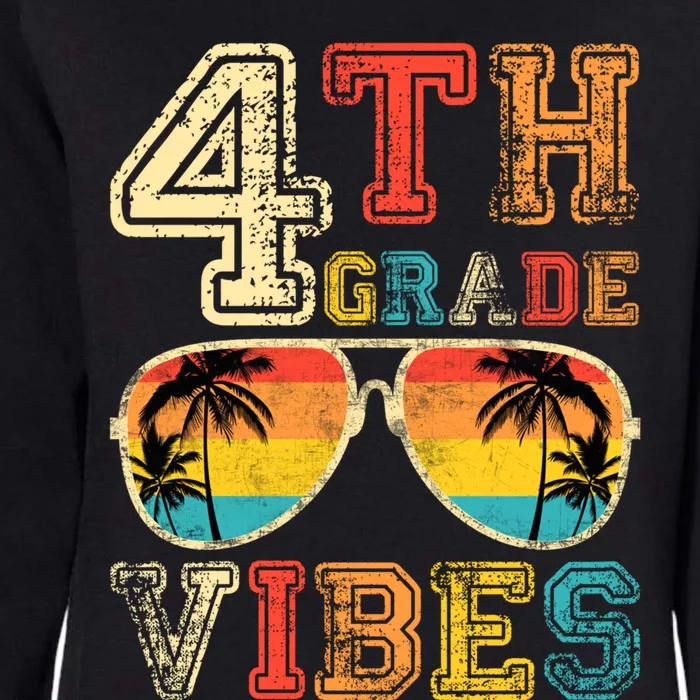 Fourth Grade Vibes Back To School Retro 4Th Grade Teacher Gift Womens California Wash Sweatshirt